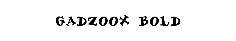Gadzoox Bold font preview