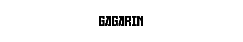 Gagarin font preview
