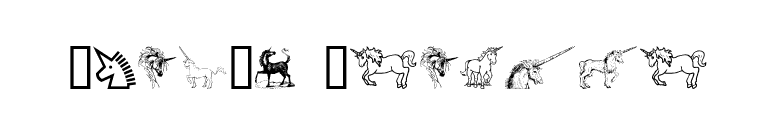 Gail's Unicorn font preview
