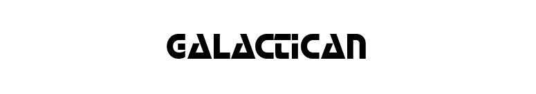 Galactican font preview