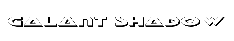 Galant Shadow font preview