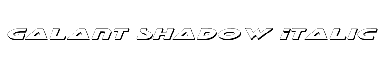 Galant Shadow Italic font preview