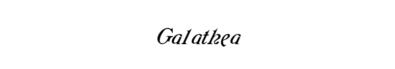 Galathea font preview