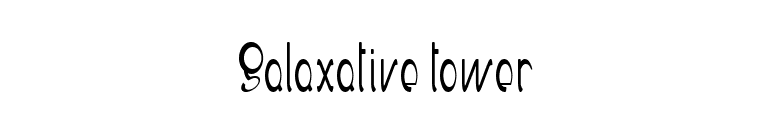 Galaxative tower font preview