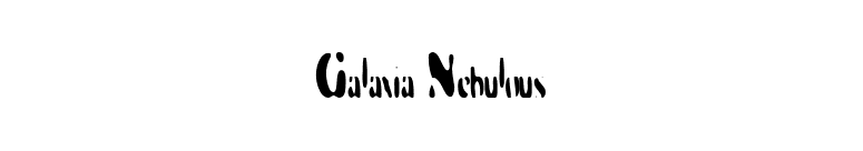 Galaxia Nebulous font preview