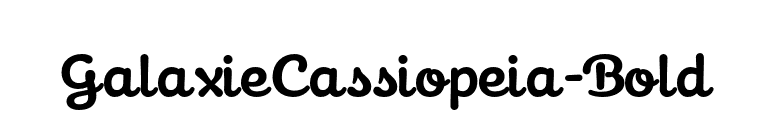 GalaxieCassiopeia-Bold font preview