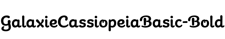 GalaxieCassiopeiaBasic-Bold font preview