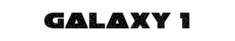 Galaxy 1 font preview