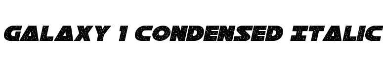 Galaxy 1 Condensed Italic font preview