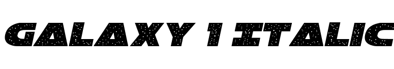 Galaxy 1 Italic font preview