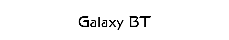 Galaxy BT font preview