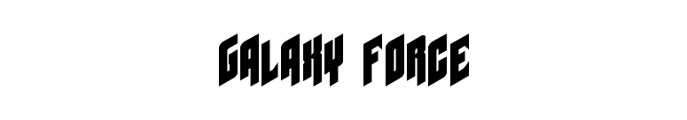 Galaxy Force font preview
