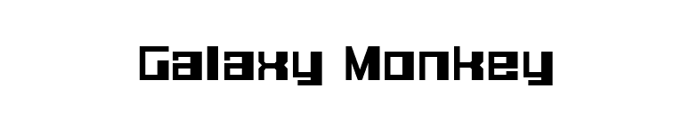 Galaxy Monkey font preview