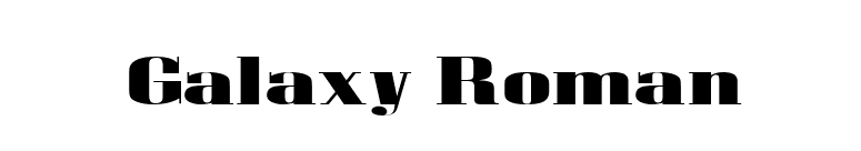 Galaxy Roman font preview