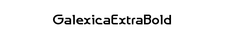 GalexicaExtraBold font preview