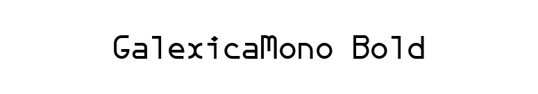 GalexicaMono Bold font preview