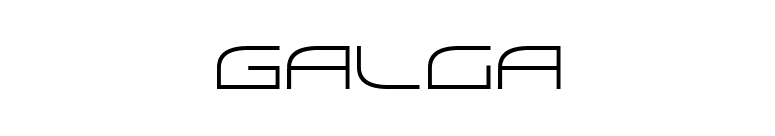 Galga font preview