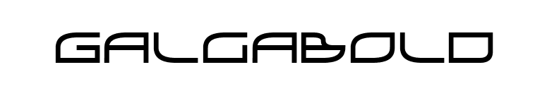 GalgaBold font preview