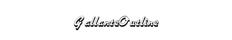 GallanteOutline font preview