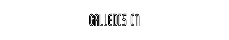 GALLEDIS Cn font preview