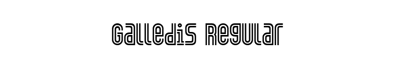 Galledis Regular font preview