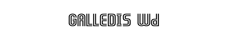 GALLEDIS Wd font preview