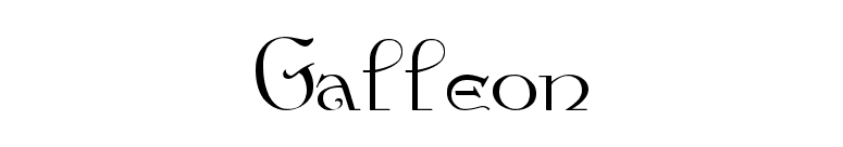 Galleon font preview