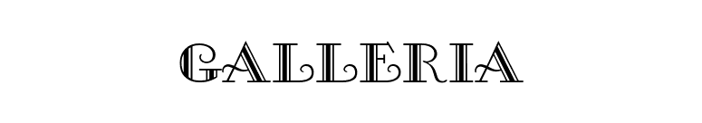 Galleria font preview