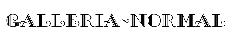 Galleria-Normal font preview