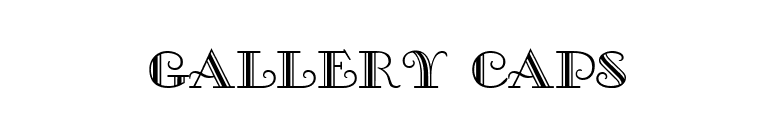 Gallery Caps font preview
