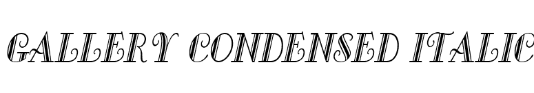 Gallery Condensed Italic font preview