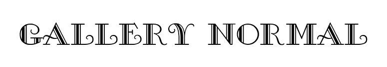 Gallery Normal font preview