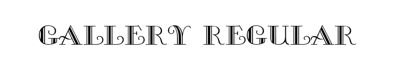 Gallery Regular font preview