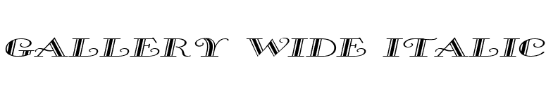 Gallery Wide Italic font preview