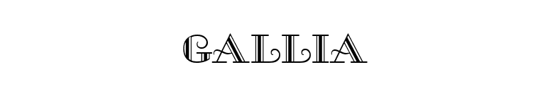 Gallia font preview