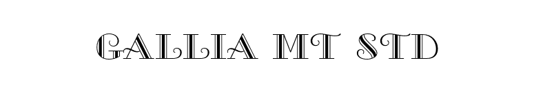 Gallia MT Std font preview
