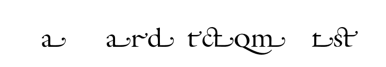 GalliardITCRmAltS font preview