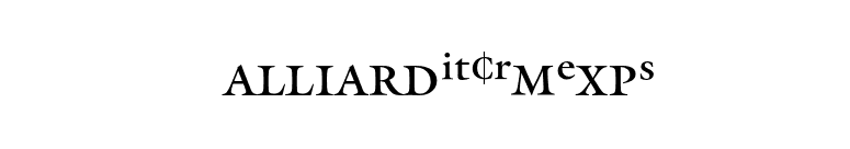 GalliardITCRmExpS font preview