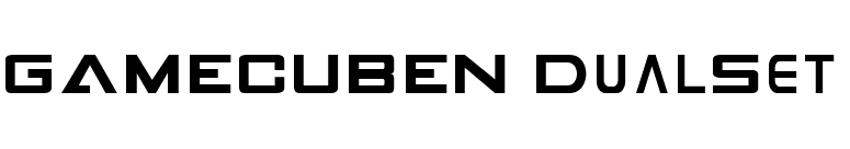 GAMECUBEN DualSet font preview