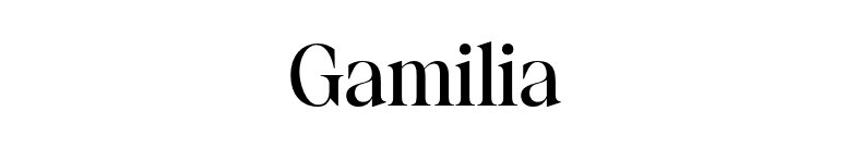 Gamilia font preview