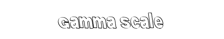 Gamma Scale font preview
