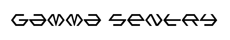 Gamma Sentry font preview