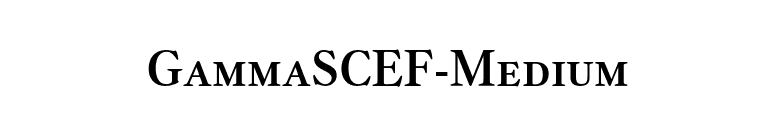GammaSCEF-Medium font preview