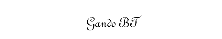 Gando BT font preview
