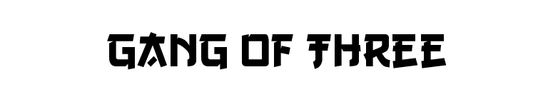 Gang of Three font preview