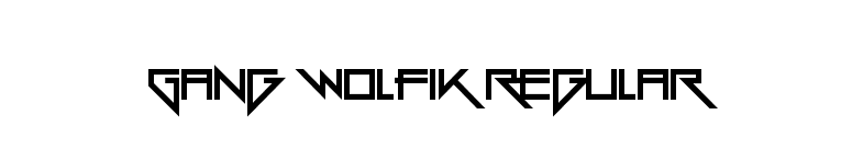 Gang Wolfik Regular font preview