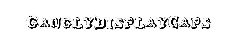 GanglyDisplayCaps font preview