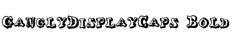 GanglyDisplayCaps Bold font preview
