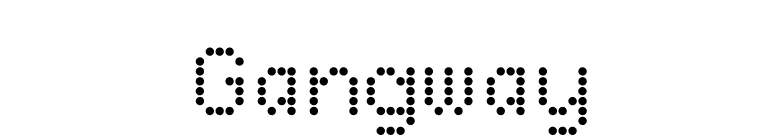Gangway font preview