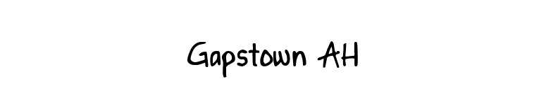 Gapstown AH font preview